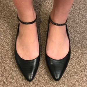 Never worn black flats